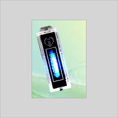 Silver Solar Lcd Flash Key Chain
