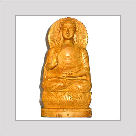 Polished Designer Buddha Wooden Figures