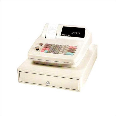 White Fully Electronic Cash Register