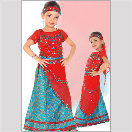 Red Girls Fancy Lehenga Choli