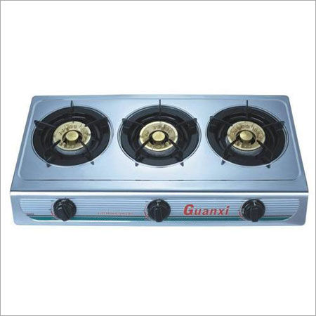 Stainless Steel Three Burner Gas Stove