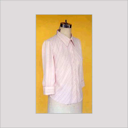 Ladies Collared Plain Shirts Chest Size: All Size