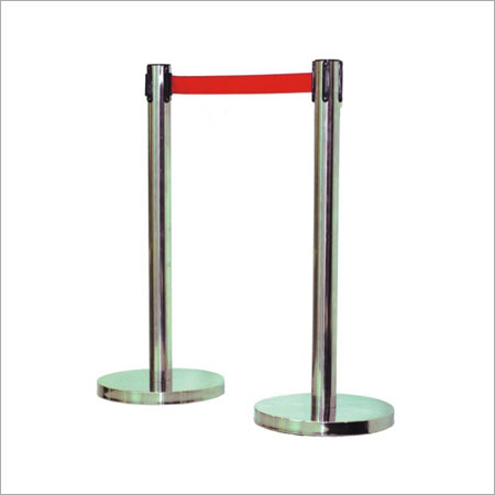 Silver Stainless Steel Queue Manager Columns