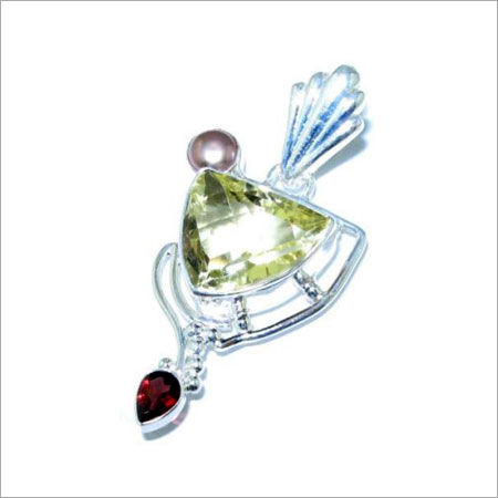 Designer Lemon Quartz Pendant Size: Vary