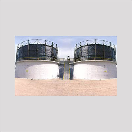 Gas Holder - Floating Cover With Submerged Rim, 110' Diameter Supported By Vertical Or Spiral Guided Roller System