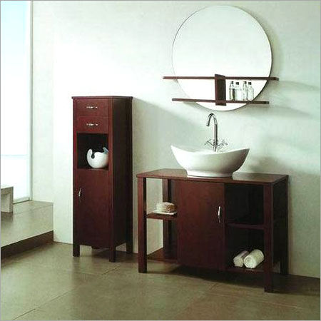 Designer Wooden Bathroom Cabinet Size: Vary