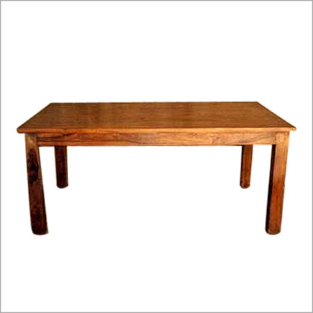 Brown Handmade Wooden Long Stool