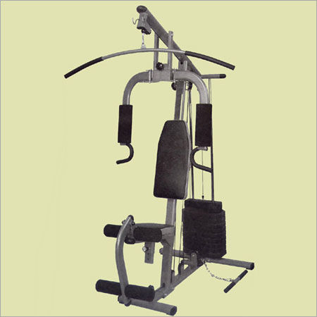 Home Gym - 40x80 mm Sturdy Oval Tubing Frame, 150 lbs. Plastic Weight Stack, Lat Bar and Curling Bar Included, Maximum User Weight 120 Kgs, PEC-DEC with High Floor Pulleys and Low Pulley Design for Versatile Exercises