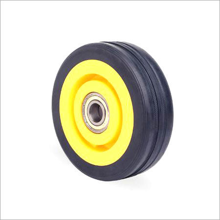 Industrial Rubber Caster Wheels Wheel Size: Vary