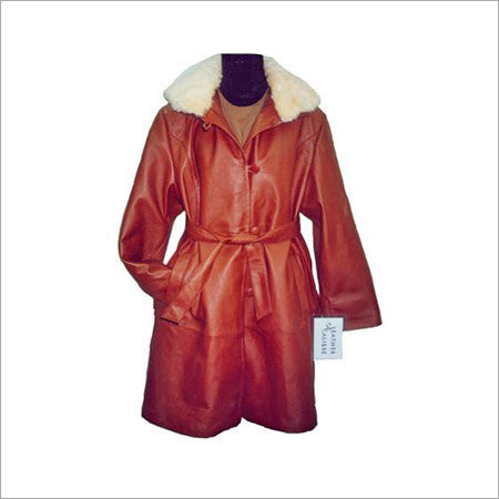 Leather Ladies Overcoat