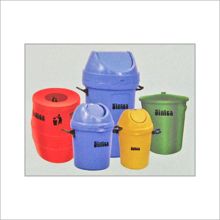 WASTE BINS WITH FLAP LIDS