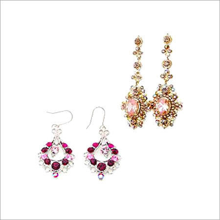 Designer Precious Stone Costume Earrings