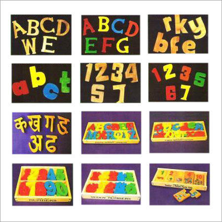 Multicolor Wooden Alphabets For Education