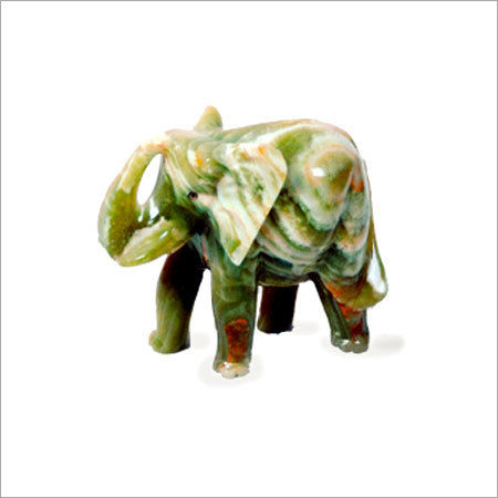 Decorative Onyx Marble Elephant Statues Size: Vary