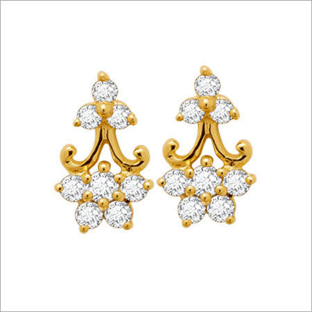 GOLD PLATED DIAMOND EARRINGS