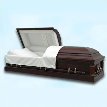 Wood Rectangular Hardwood Plain Coffin Box