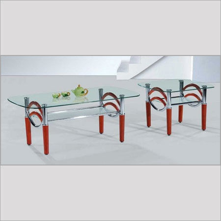 Rectangular Shape Designer Glass Table Indoor Furniture