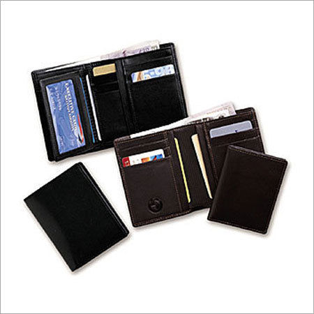 Plain Leather Vertical Wallet