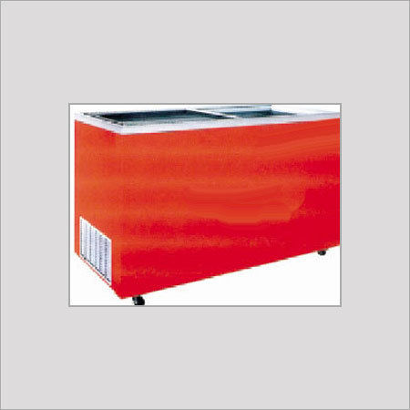 Red Color Four Door Refrigerator