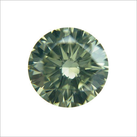 Round Shape Green Diamond