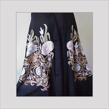 Black Color Embroidered Shawl Length: Various Length Are Available  Meter (M)