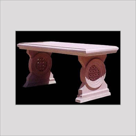 STONE CARVED GARDEN BENCH