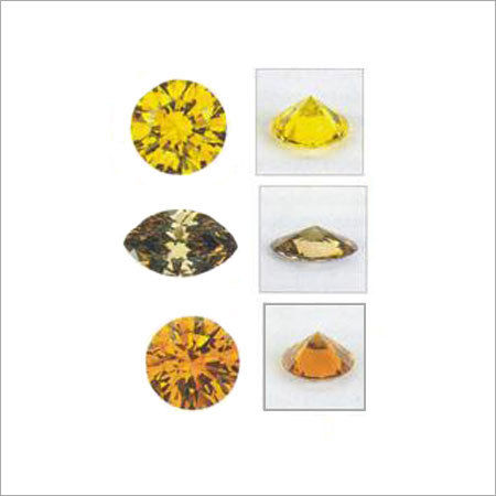 Yellow And Brown Color Diamonds