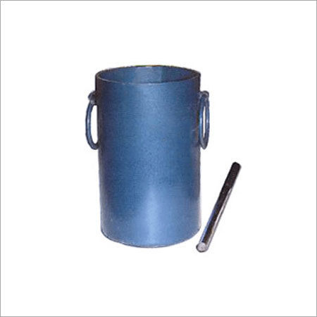 Cylindrical Measures - Sheet Iron, 3L, 15L, and 30L Capacities | Includes Tamping Rod and Handles