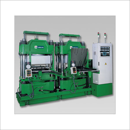 HYDRAULIC COMPRESSION MOLDING MACHINE RAIL TYPE