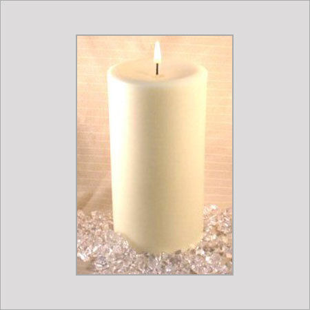 Plain Pattern Pillar Candle