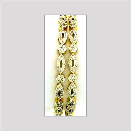 Diamond Studded Gold Bangles