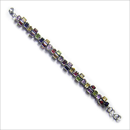 Fashion Multi Colored Silver Bracelets