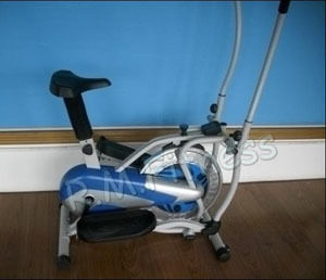 Black Elliptical Fitness Bike