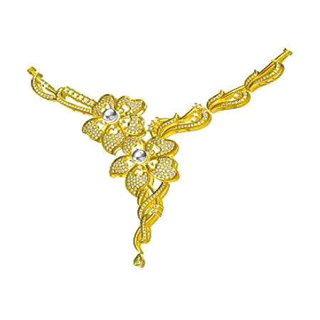 Varios Colors Are Available Womens Designer Gold Necklaces