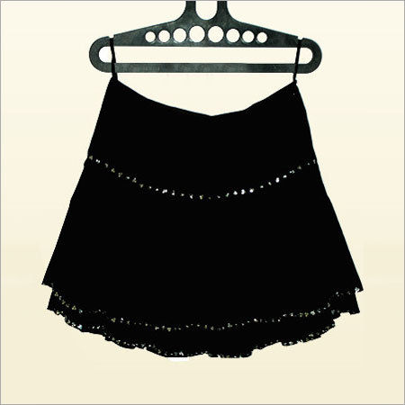 Black Colors Girls Mini Skirts Length: Various Length Are Available Inch (In)