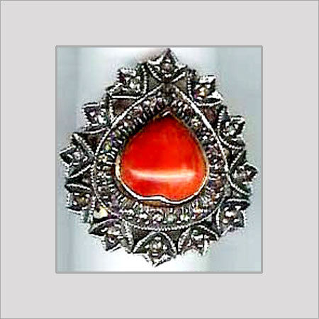 Designer Coral Ring