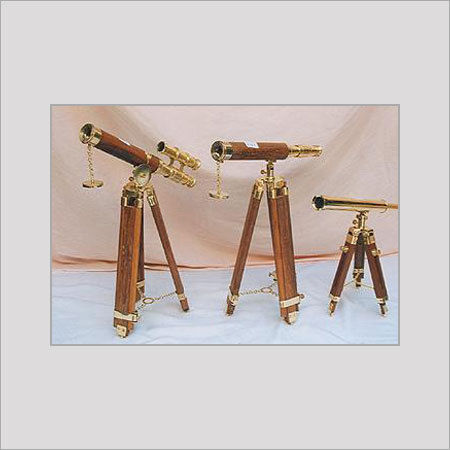 DESIGNER BRASS TELESCOPE