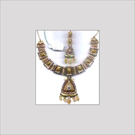 Golden Designer Gold Necklace Set 