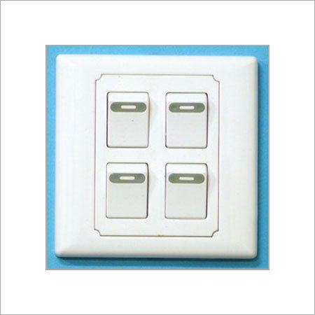 White Color 4 Gang Switch Size: Various Sizes Are Available