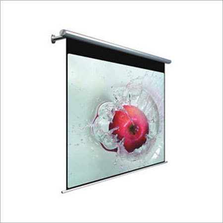 Electric Projector Screen - Height Adjustable, Lightweight Design | Clear Resolution and Easy Installation for Mobile Presentations