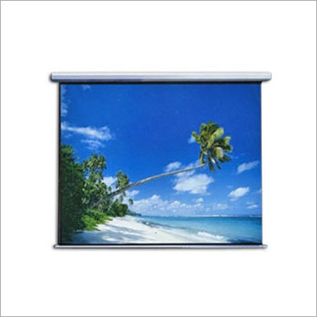 Motorized Projection Screen - Lightweight and Height Adjustable Solution | Ideal for Mobile Presenters, Easy Installation, Clear View