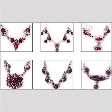 Designer Gemstone Studded Necklace  Size: Various Sizes Are Available