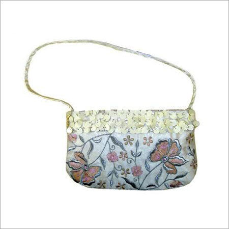 Ladies Satin Embroidered Beaded Bags