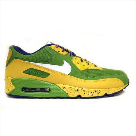 Branded Yellow And Green Mix Sport Shoes