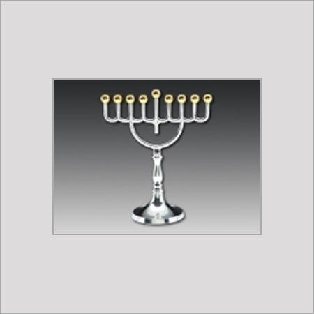 Electroplated Menorahs