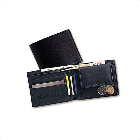 Black Multi Function Mens Leather Wallet