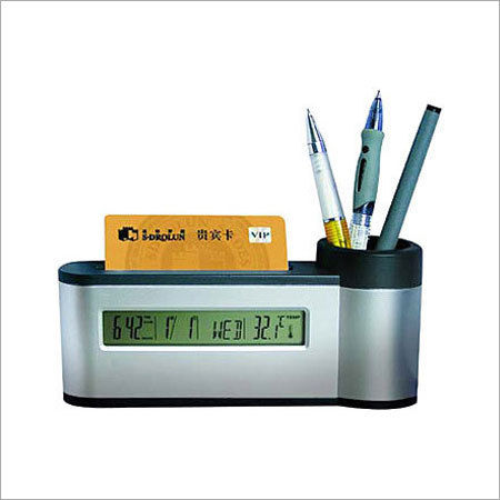 Pen And Card Holder With Digital Watch Usage: Corporate