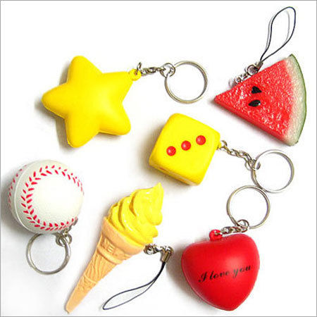 Vary Advertisement Plastic Keychain With Light