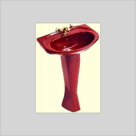 Red Free Stand Stylish Wash Basin