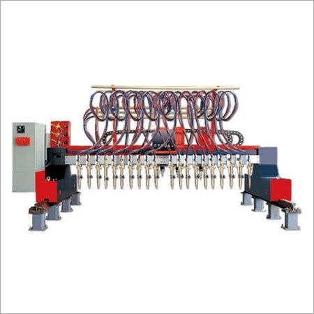 Red Multi-Torches Slat Cutting Machines